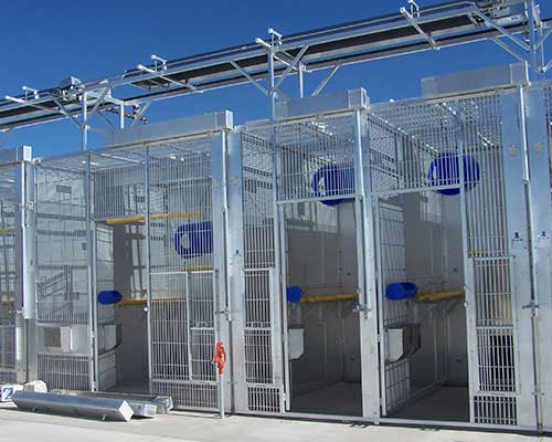 outside primate caging